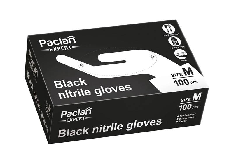 Paclan Paclan Expert Black nitrile gloves