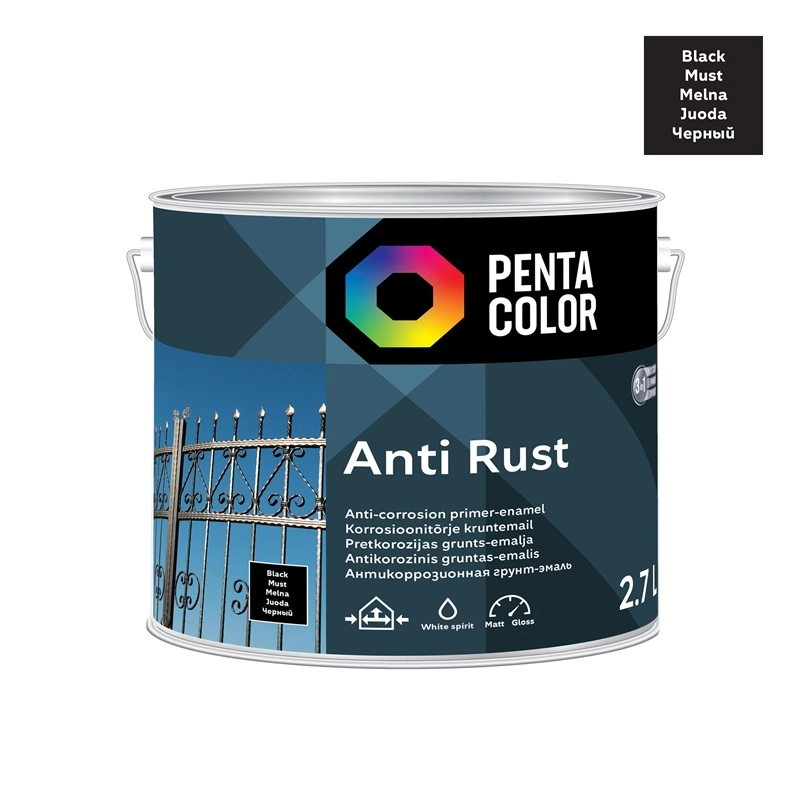 Pentacolor ANTICOR PAINT ANTI-RUST BLACK 2