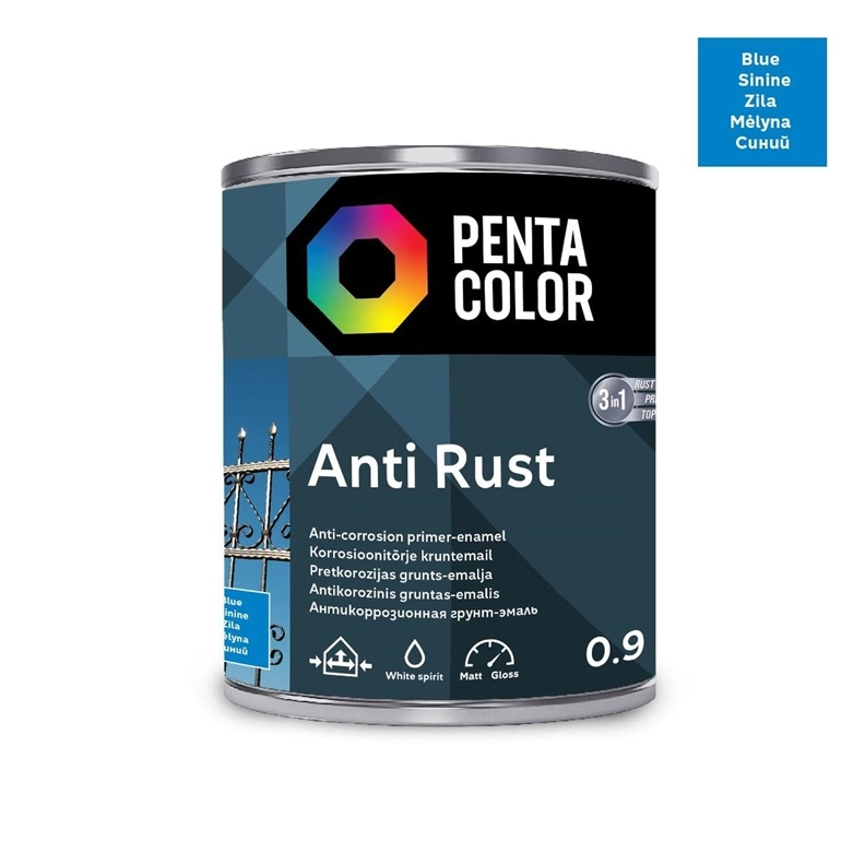 Pentacolor ANTICOR PAINT ANTI-RUST BLUE 0