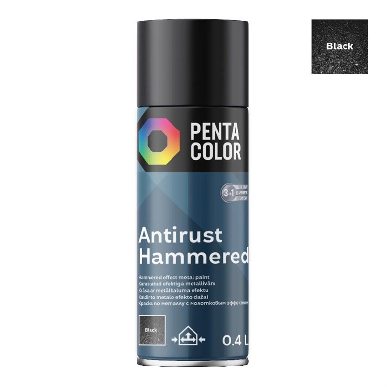 Pentacolor SPRAYPAINT PENTA ANTIRUST HAMM BLK