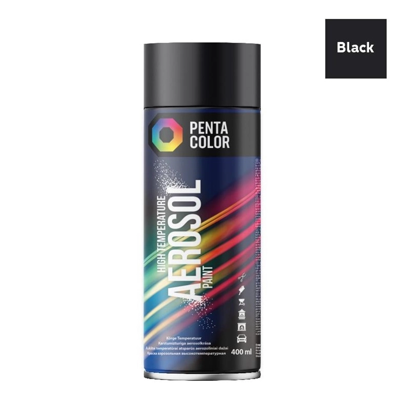 PAINT AEROS PENTA HIGH TEMP BLACK