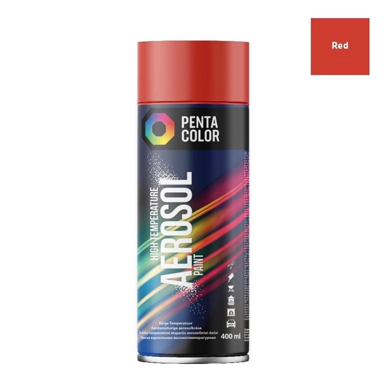 PAINT AEROS PENTA HIGH TEMP RED