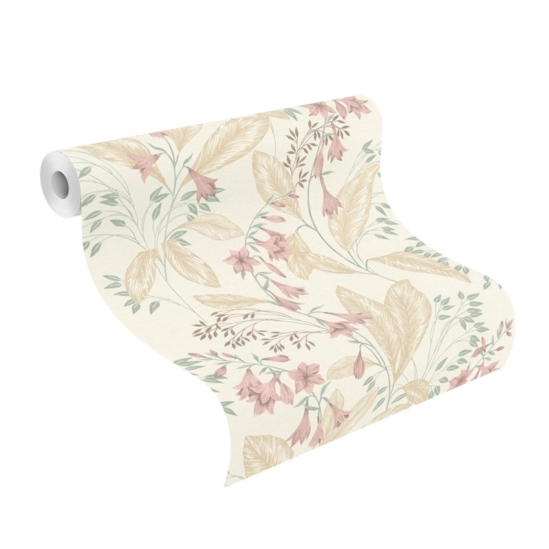 WALLPAPER VINYL 794434 BOTANICAL GR PINK