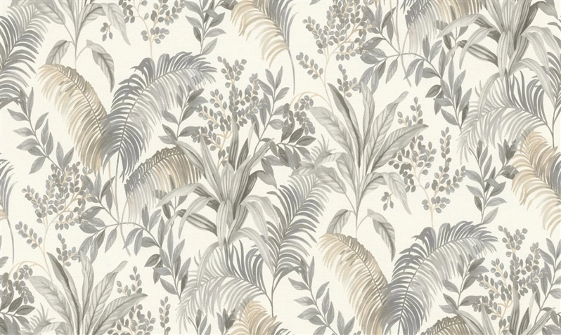 WALLPAPER VINYL820348 FLORAL BEIGE GREEN 16231182