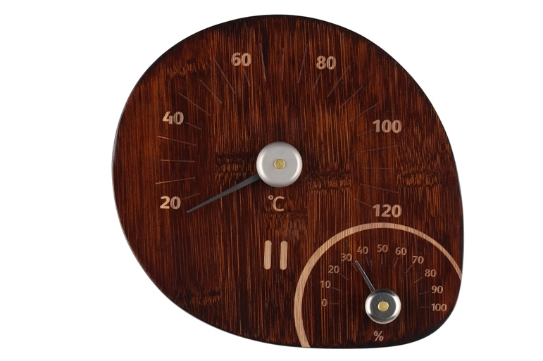 RENTO SAUNA THERMOM/HYGROMETER DARK BAMB (
