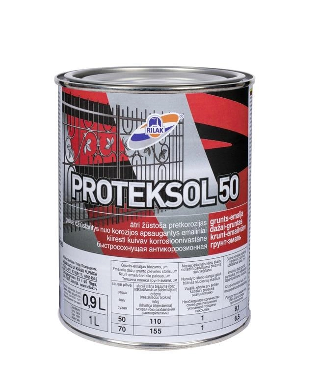 Rilak PRIMER-ENAMEL PROTEKSOL-50 BLACK 0 9L