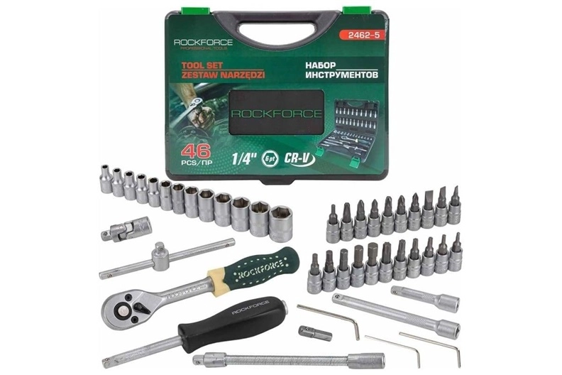 SOCKET SET ROCKFORCE 46PCS 000101144337 2462-5
