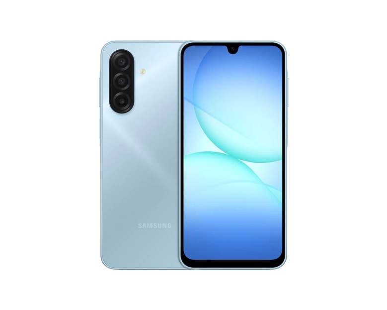 Samsung Galaxy A17 17 cm (6,7 collas) hibrīds divu SIM karti 4G C tipa USB 4 GB 128 GB 5000 mAh gaiši zils
