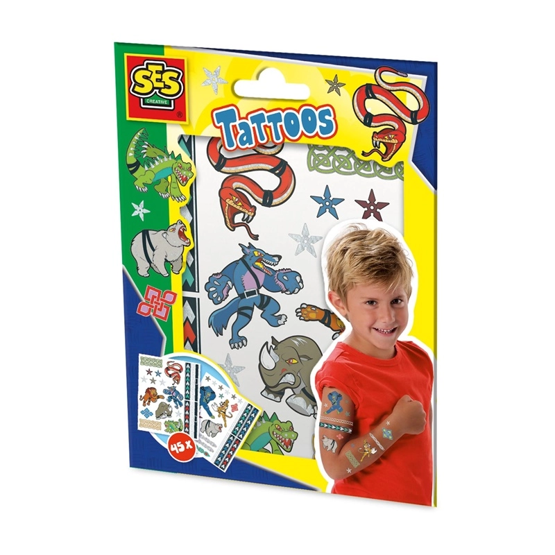 TOY TATTOOS SET ANIMAL FIGHTERS 14287