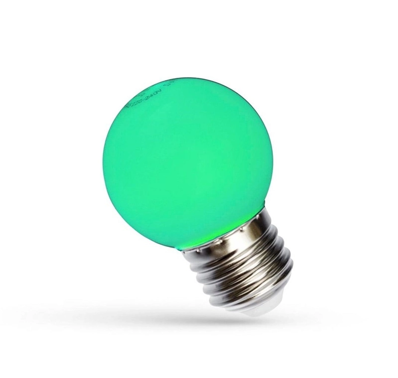 LED BALL E-27 230V 1W GREEN