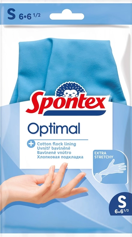 LATEX GLOVES SPONTEX OPTIMAL S (