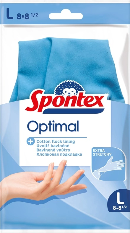 LATEX GLOVES SPONTEX OPTIMAL L (