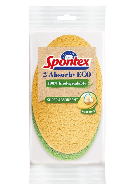 Spontex Cloth Sponge Absorb+ Eco* 2