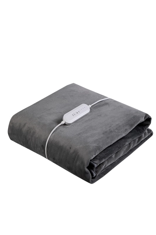 ELECTRIC HEATING THROW 180X130CM GRAY (