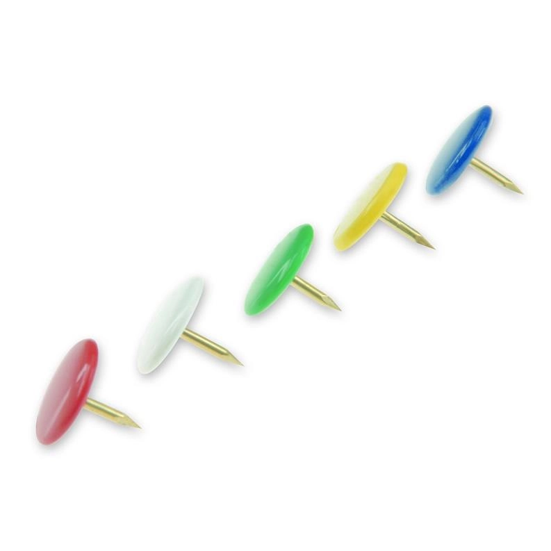 THUMB TACKS 12 AS PLASTIC COLOURS/150PCS