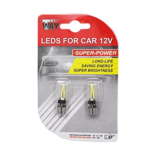 LED BULBS.GLASS FILAMENT T10 12V