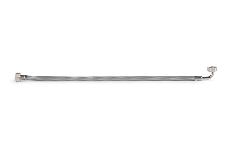 PLUMBING HOSE WITH ELBOW 80CM TAQ-ACB-CO
