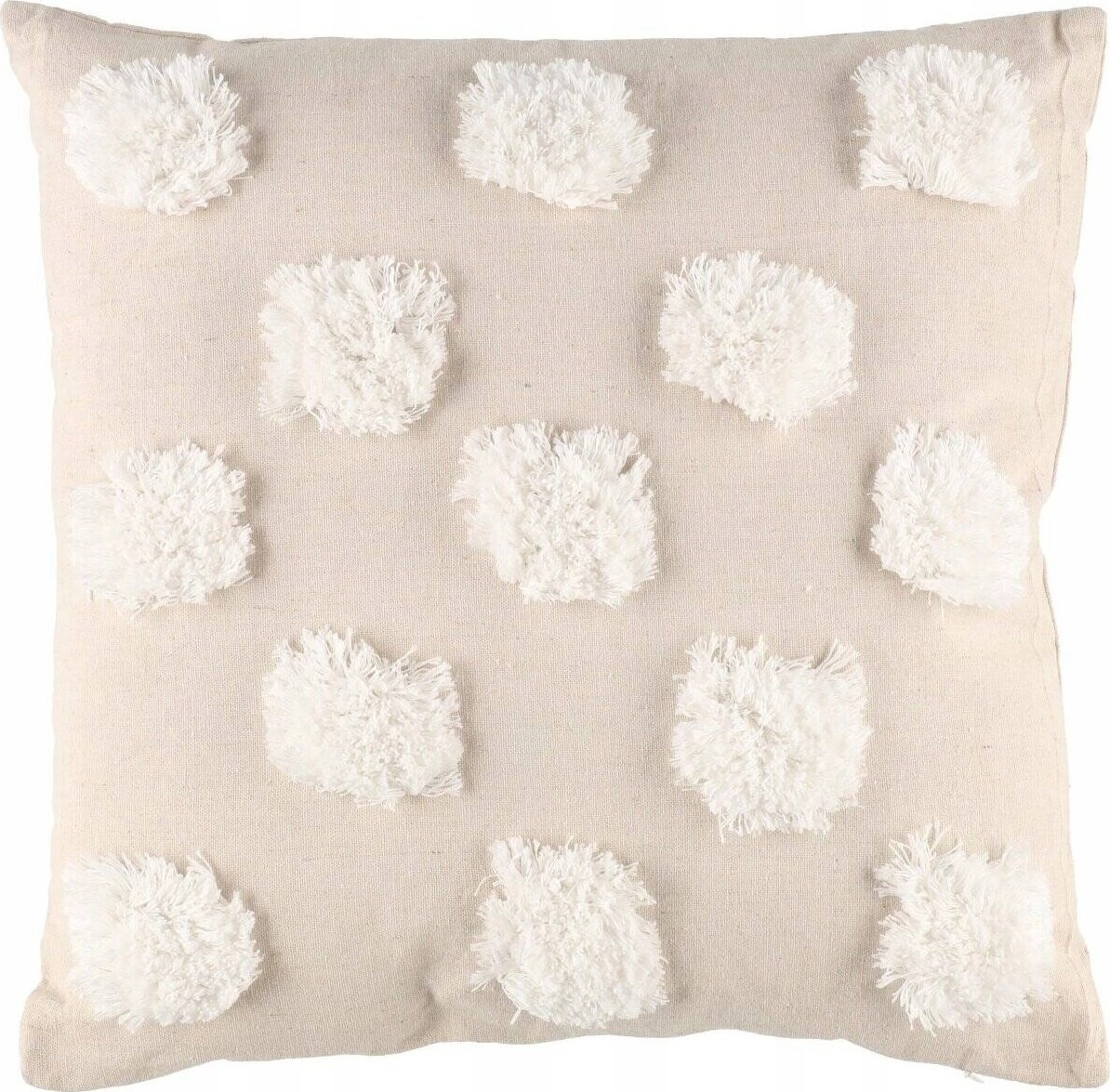 Decorative pillow with pompoms 45 x