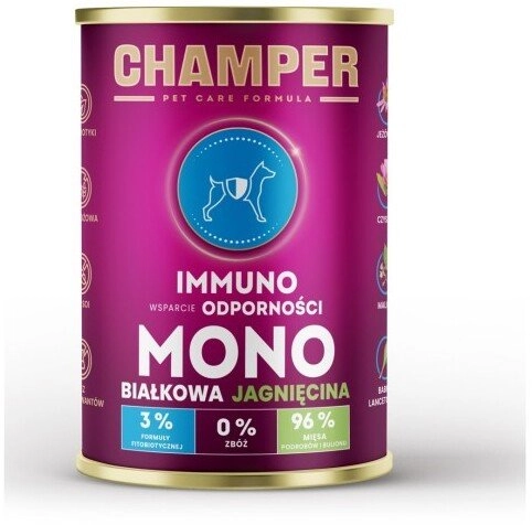 4Vets CHAMPER IMMUNO single-protein lamb wet