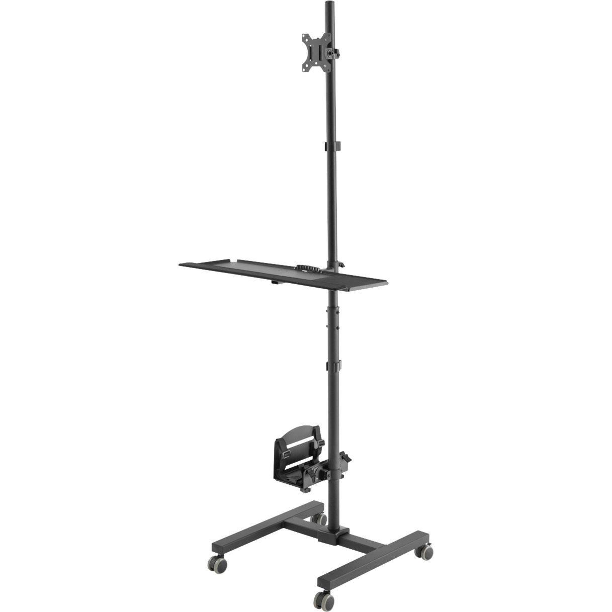 Arbeitsplatz rollbar Sitz/Steh 1xTFT PC TAS
