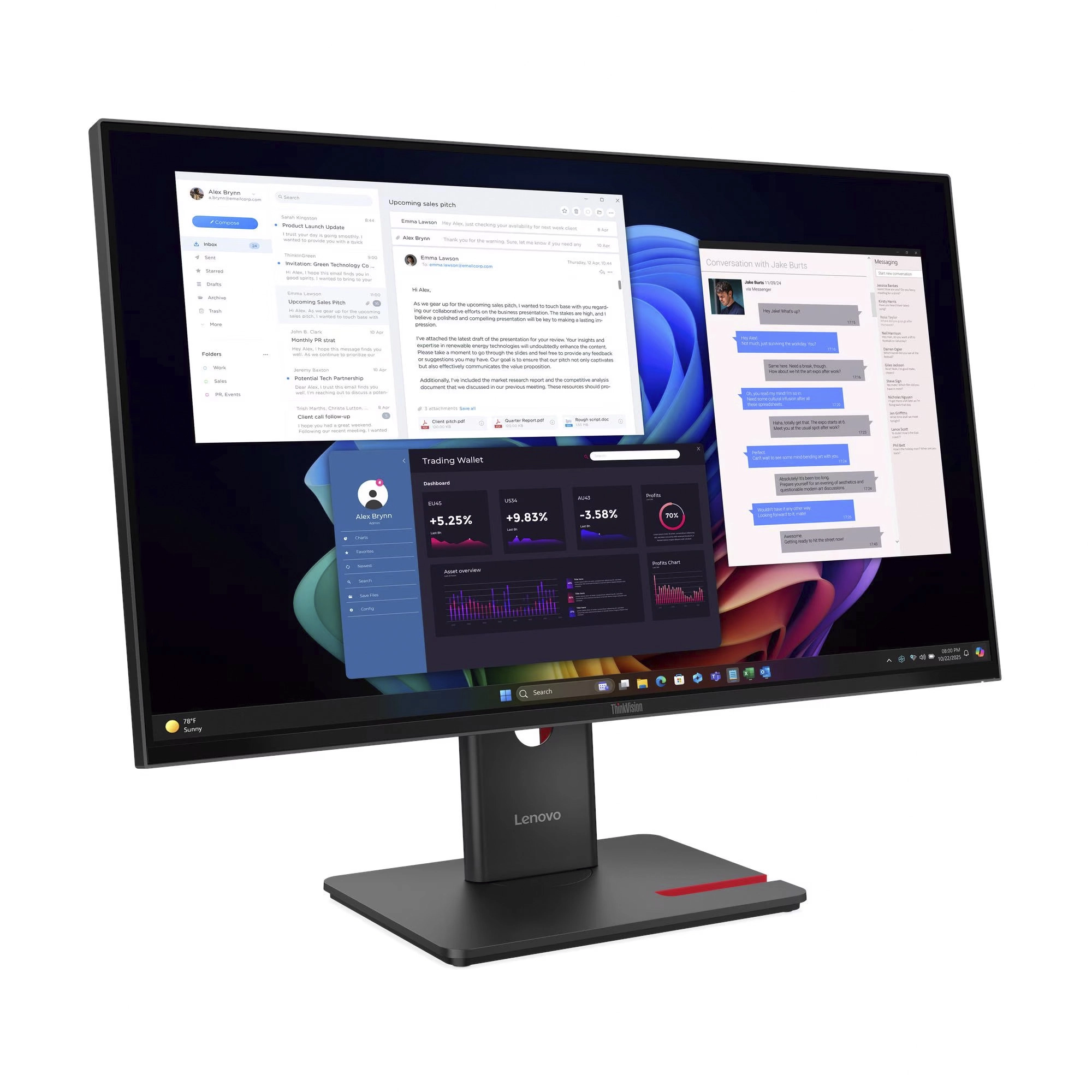 Lenovo ThinkVision T27UD-40 Monitor 11775766 6132-1DF