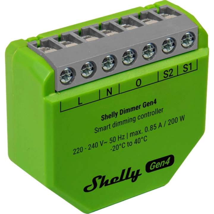 Shelly Dimmer Gen4 (green  multi-protocol connectivity)