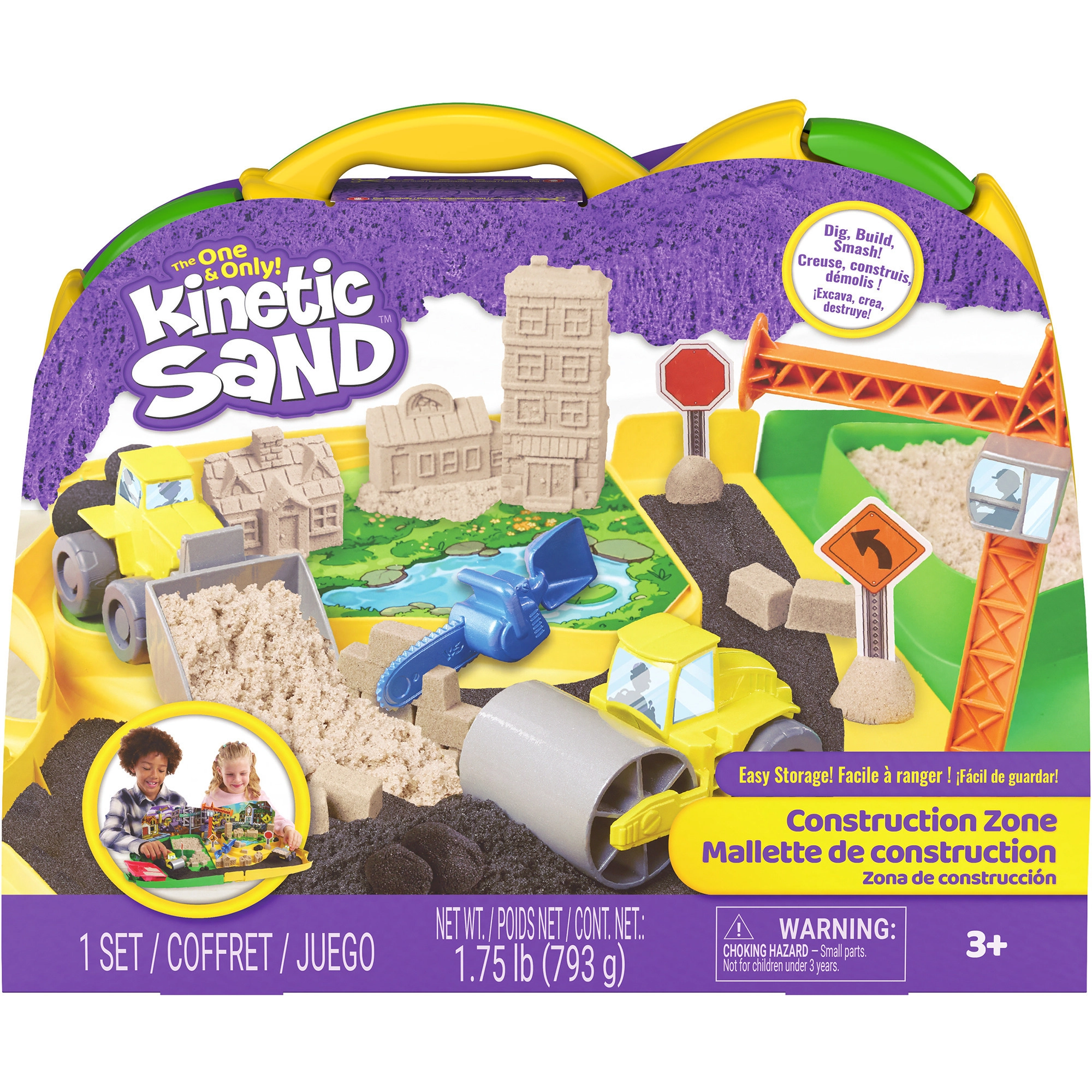 Kinetic Sand   Construction Zone Playset with