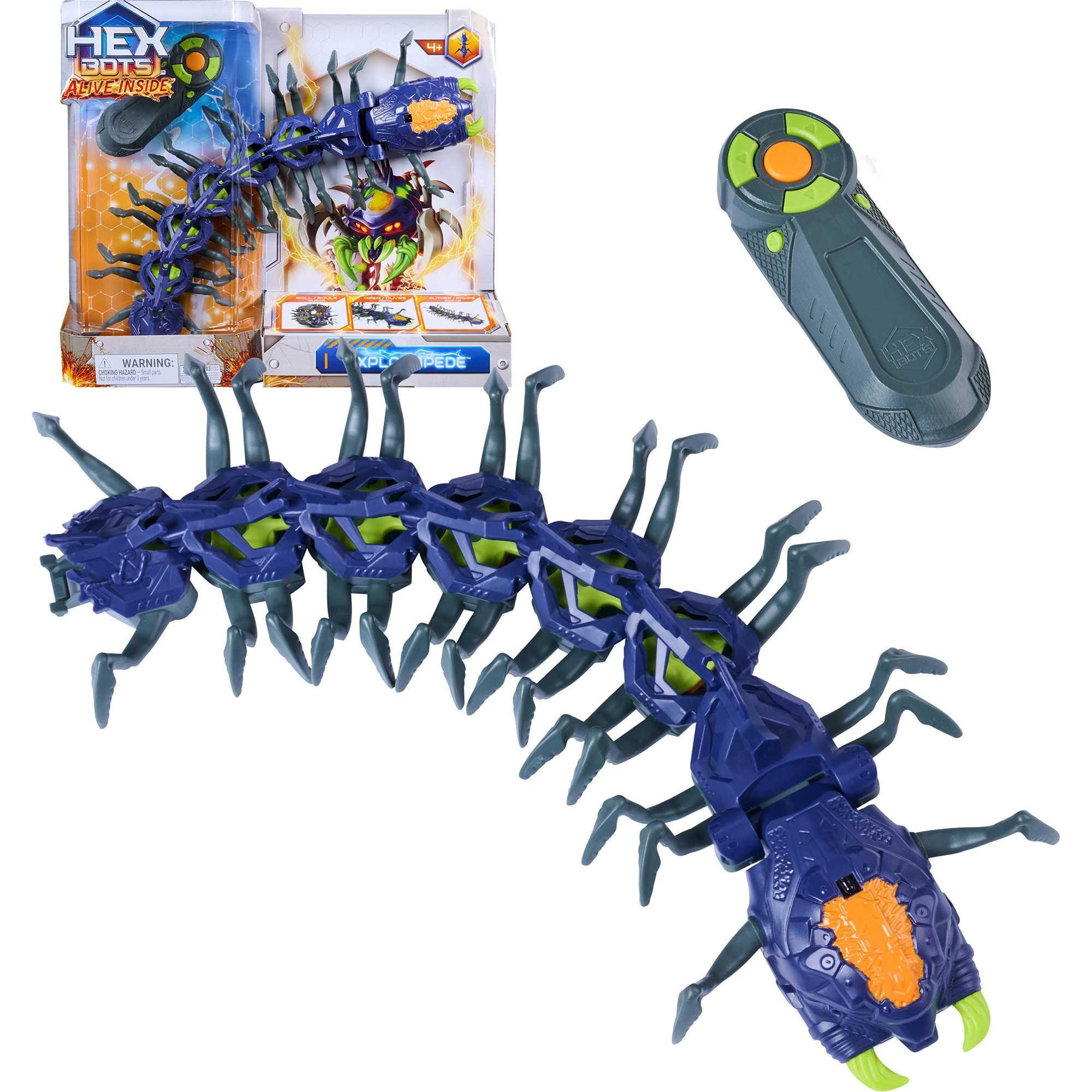 HEX BOTS Explodapede Remote Control Robot