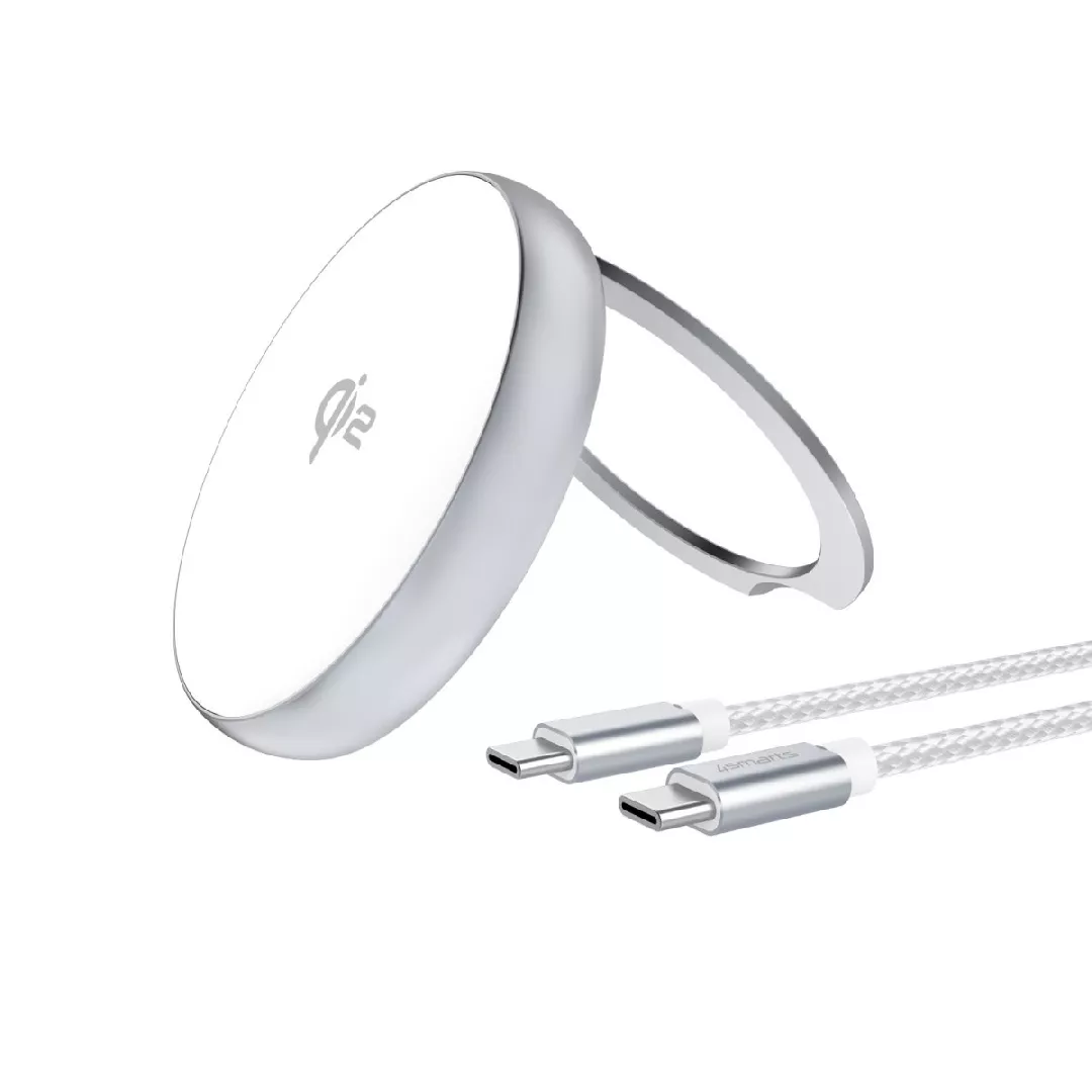 4smarts Qi2 Universal Silver USB Wireless