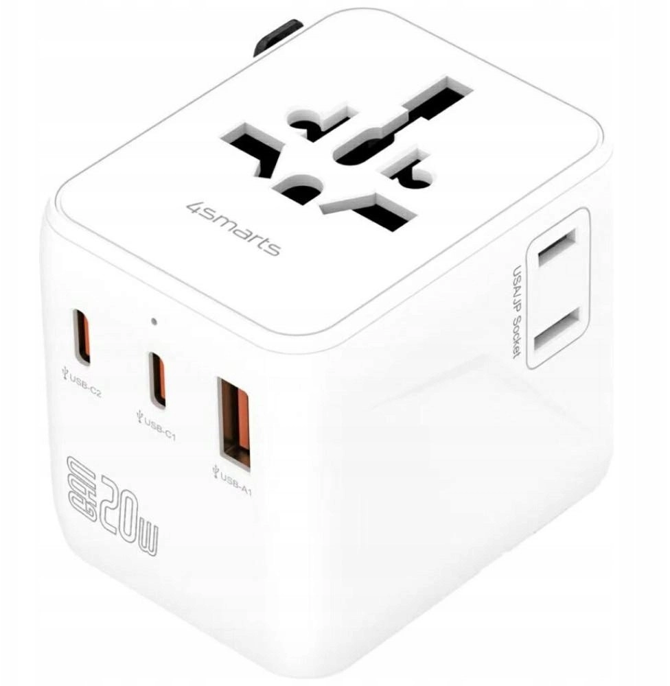 Adapter podróżny 4smarts Nomad GaN 20W