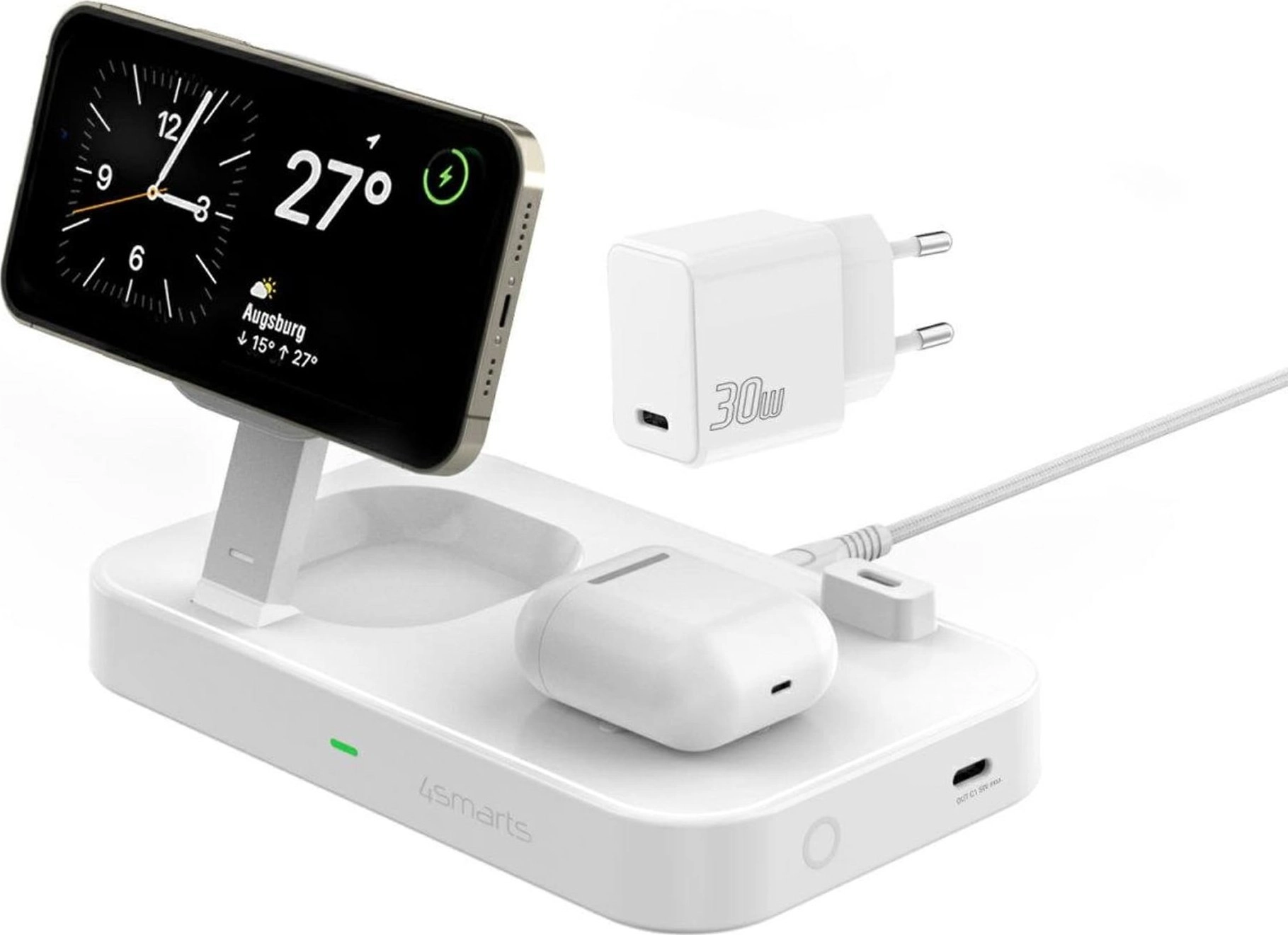 4smarts Qi2 Universal White AC Wireless