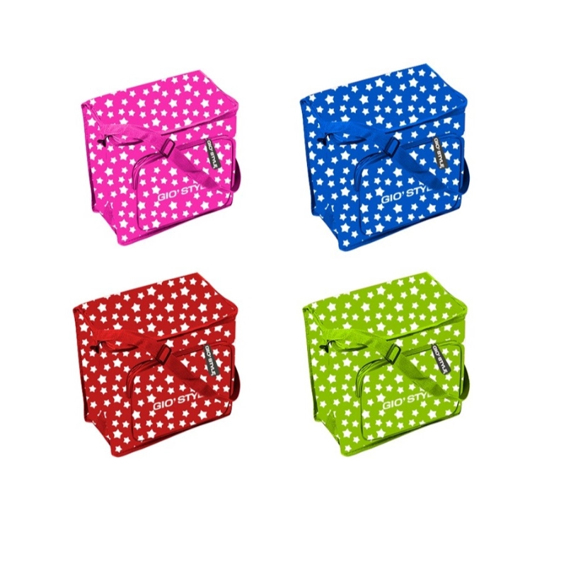 Thermal bag Stars 20 assorted red/green/blue/pink