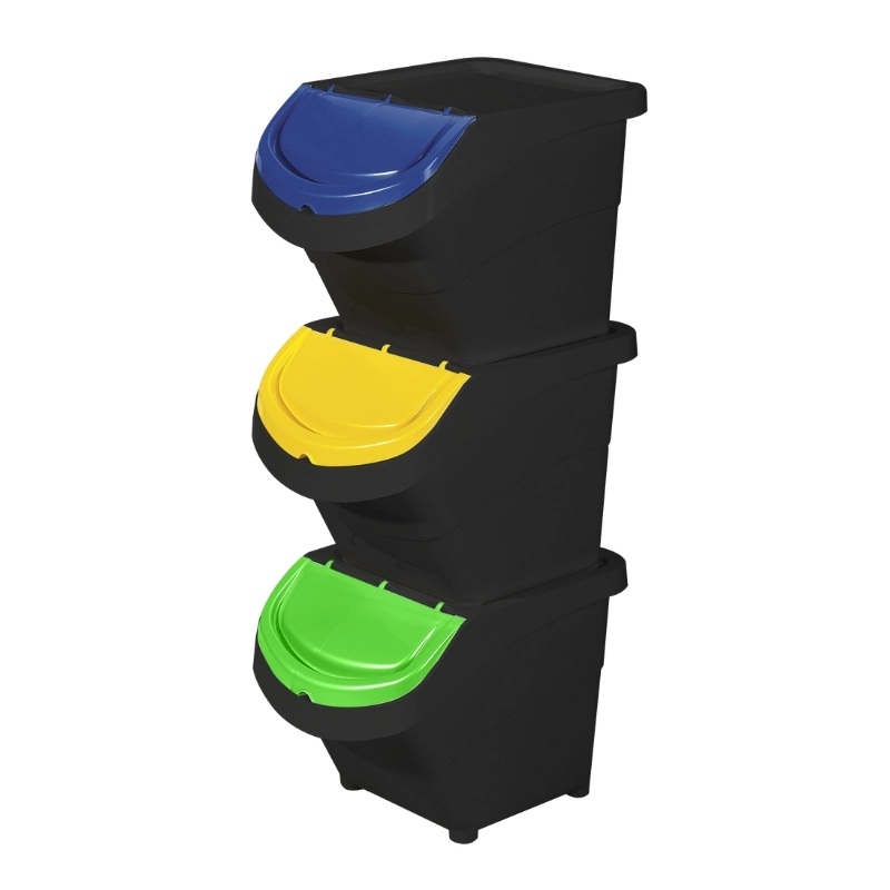 Set of waste containers 3 pcs