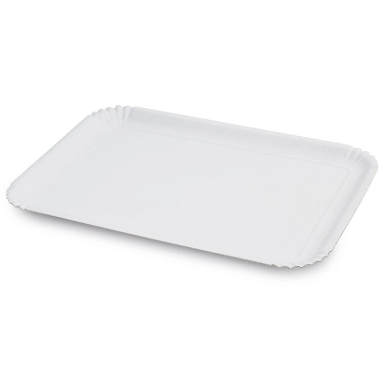 Papira paplates baltas komplekts 2 gab