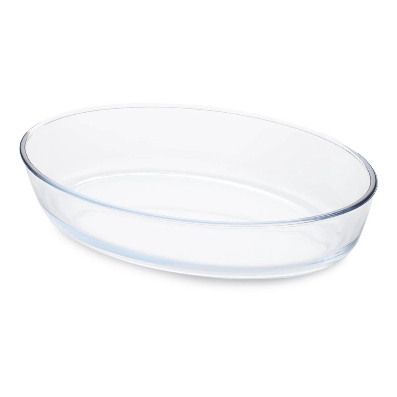Glass baking dish oval Borosilicate Glass