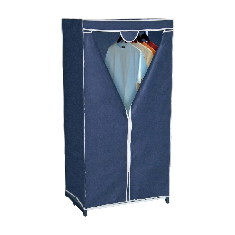 Fabric wardrobe Armadio Export 75x50x150cm blue