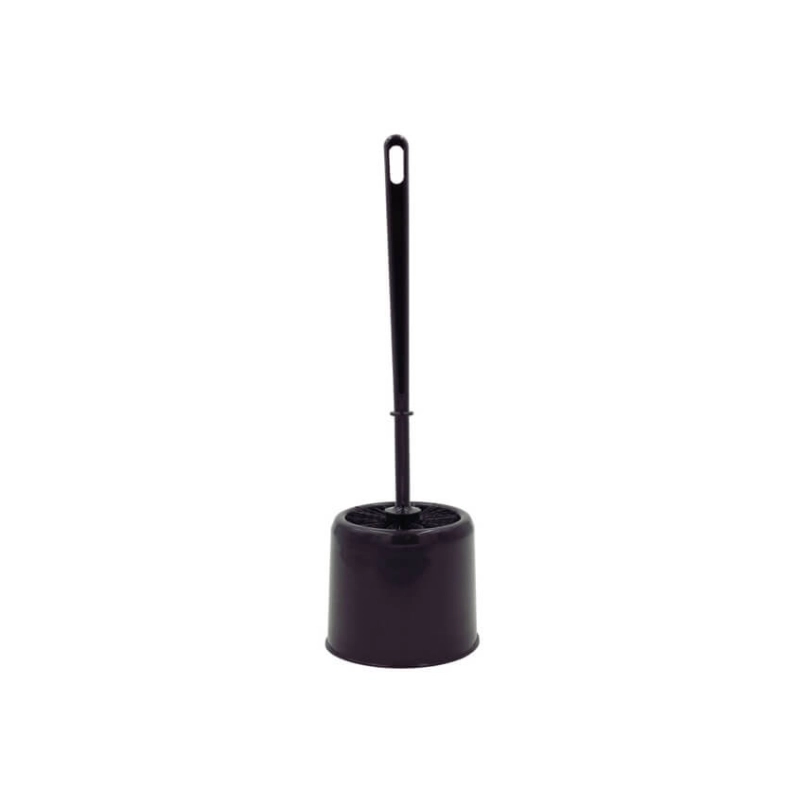 Toilet brush with holder black 24801067