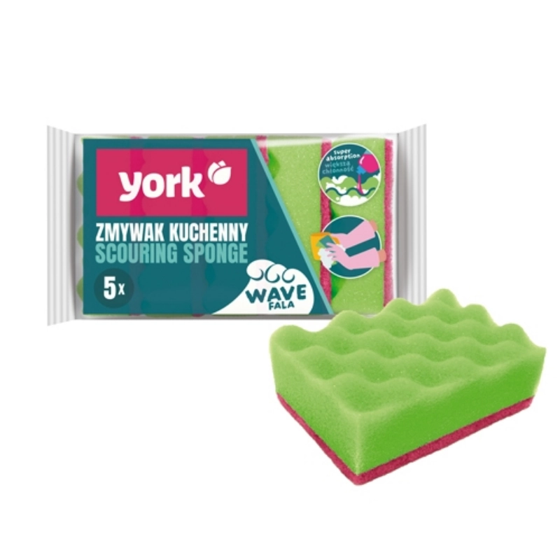 Sponge for washing dishes Wave 4+1