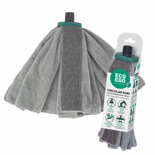 Microfiber mop head with telescopic handle