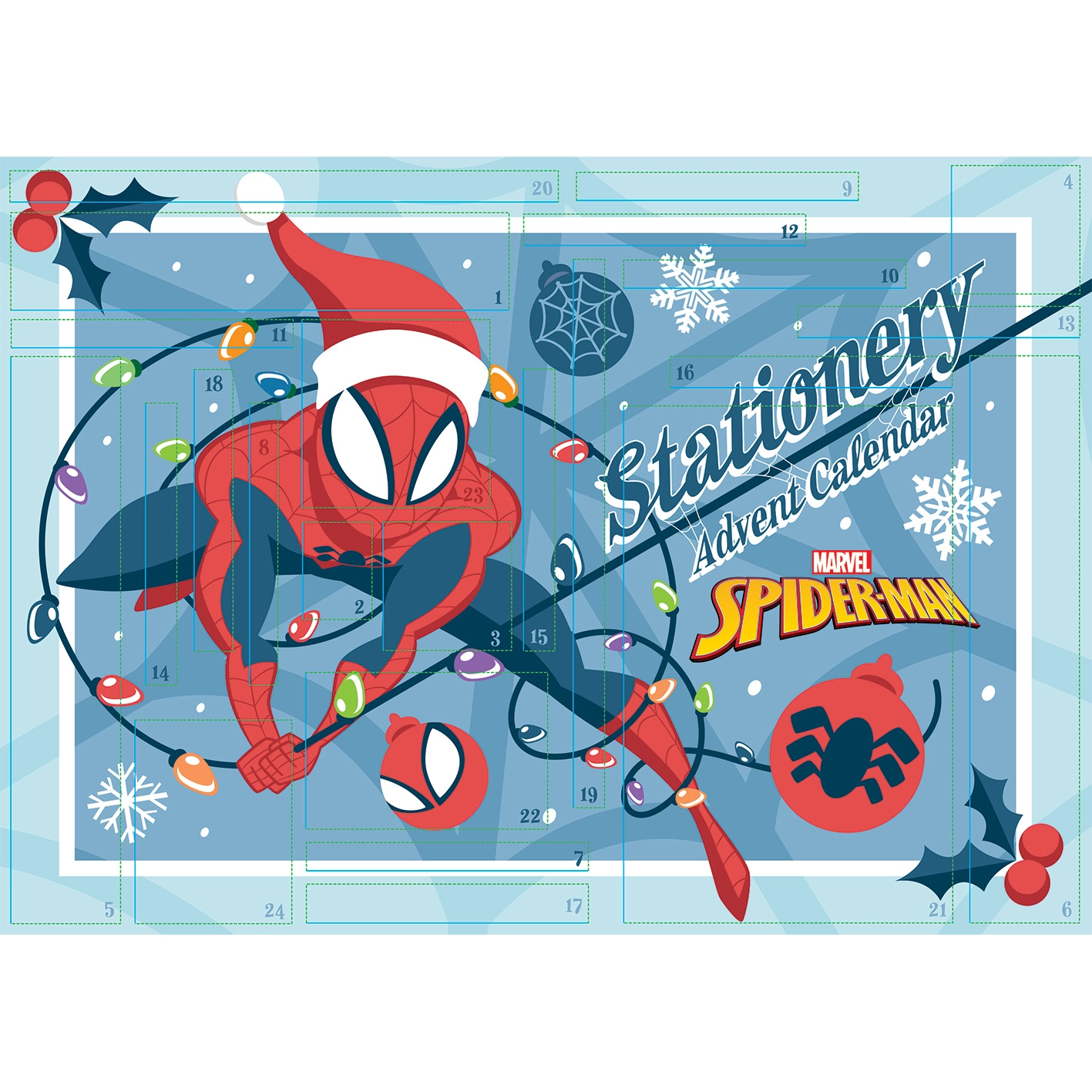 SPIDERMAN STATIONERY ADVENT CALENDAR 2025 52235SR2404885
