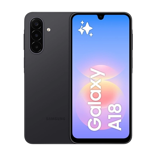 Samsung Galaxy A18 17 cm (6.7") Hibrīda duālā SIM Android 10 4G USB Veids-C 4 GB 128 GB 5000 mAh Melns