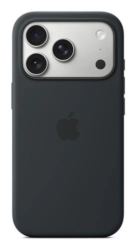Apple silicone case with MagSafe (black