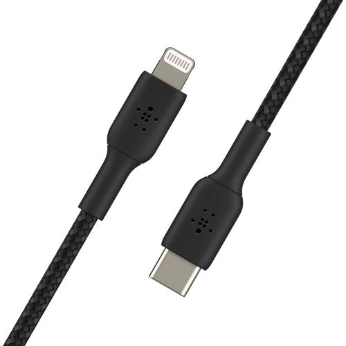 Belkin Lightning/USB-C cable coated mfi certified