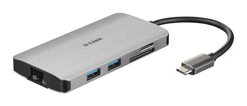 D-Link 8-in-1 USB-C Hub with HDMI/Ethernet/Card