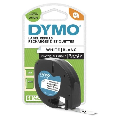 DYMO Branded LetraTag Plastic Labels  12