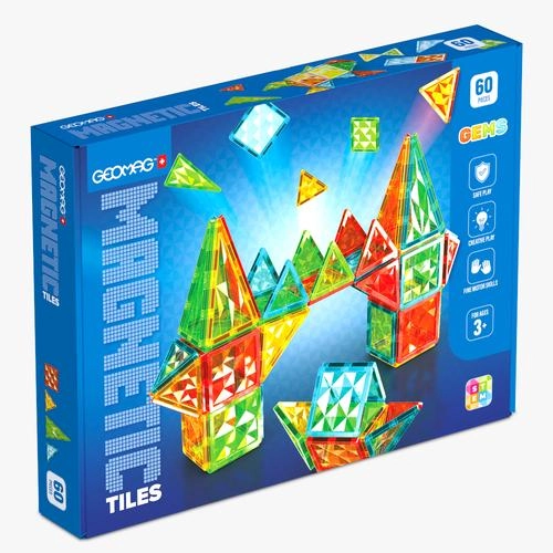 Geomag Tiles Gems Magnetic building set