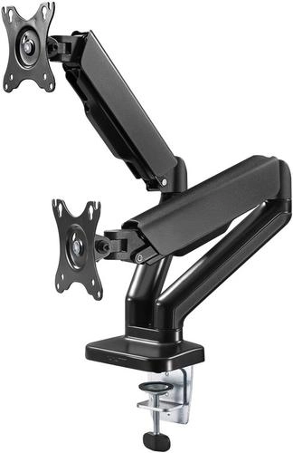 Dual monitor holder with gas spring