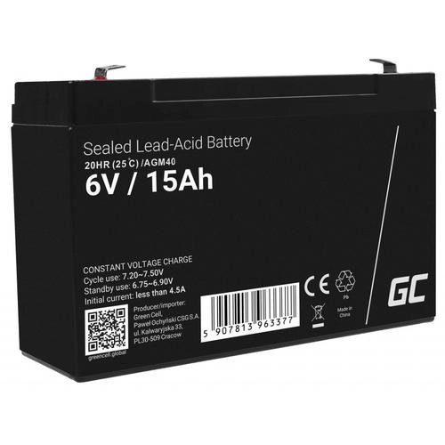 Green Cell Akumulator 6V/15Ah (AGM40) (