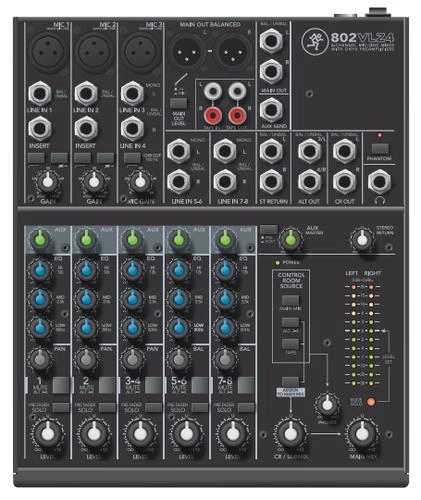 Mackie 802VLZ4 audio mixer 8 channels