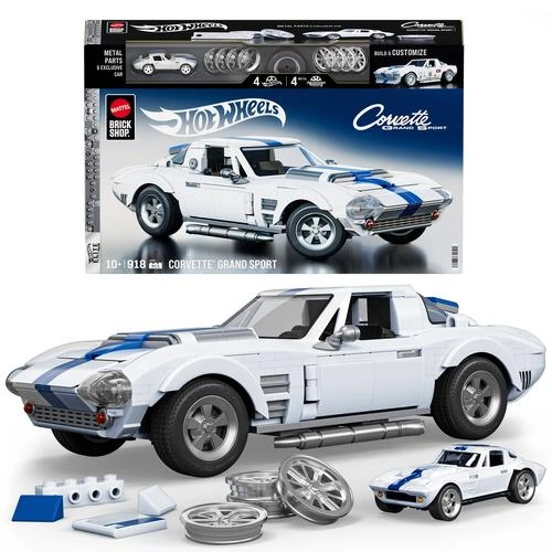 Mattel Brick Shop Hot Wheels Corvette